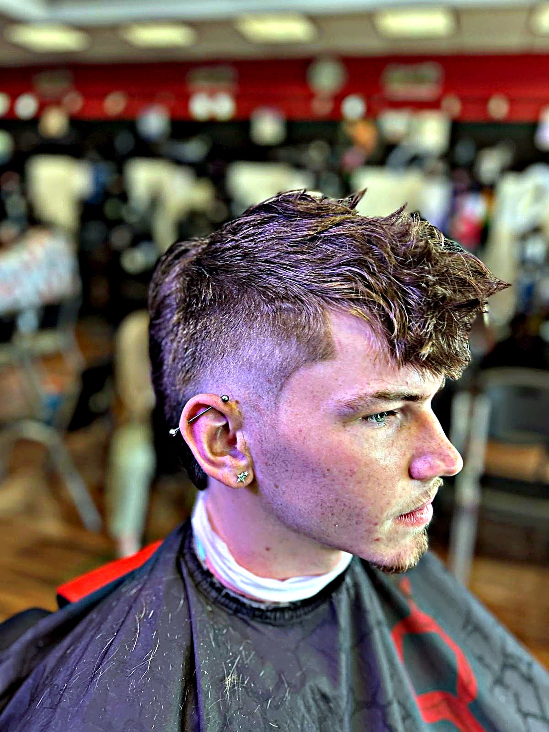 Textured top with mid fade